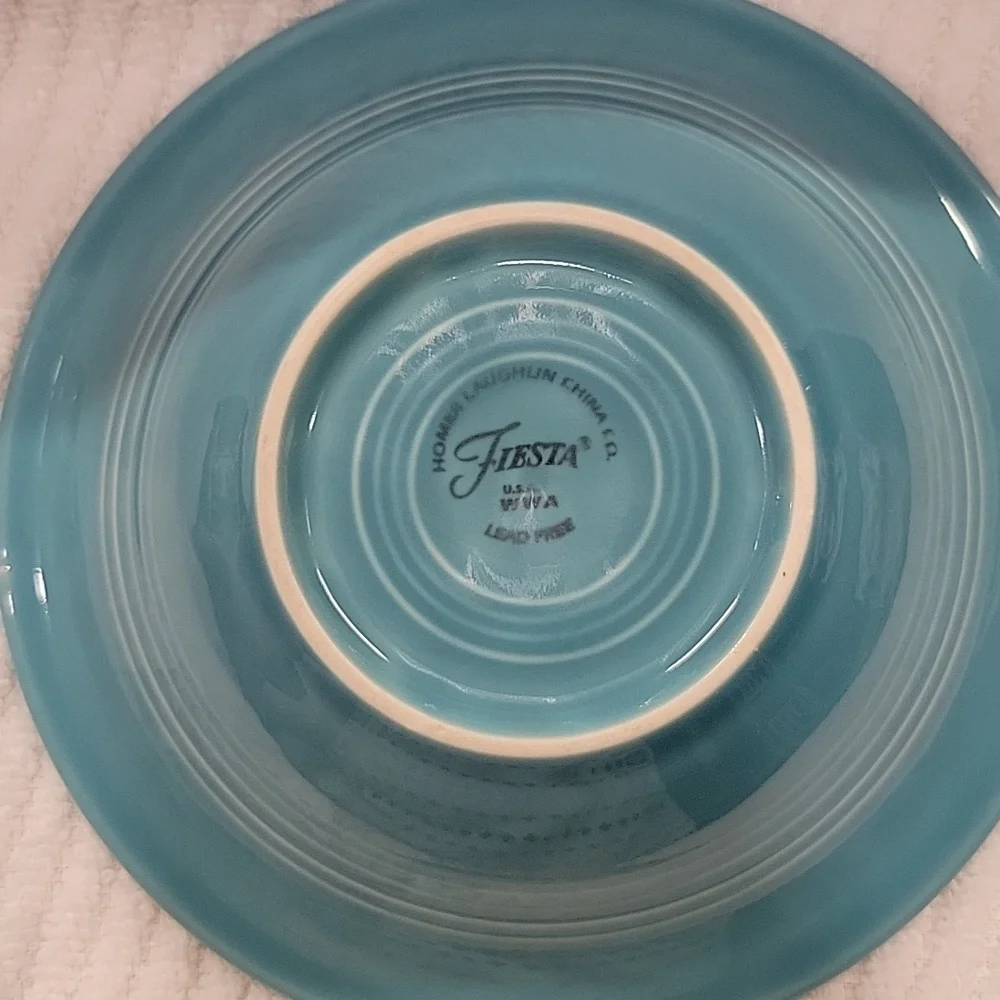 Fiesta 6 1/2 Inch Stackable Cereal Bowl 11 OZ Turquoise